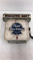 Vintage Pabst blue ribbon wall clock