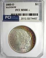 1883-O Morgan MS66+ Rainbow LISTS $1300