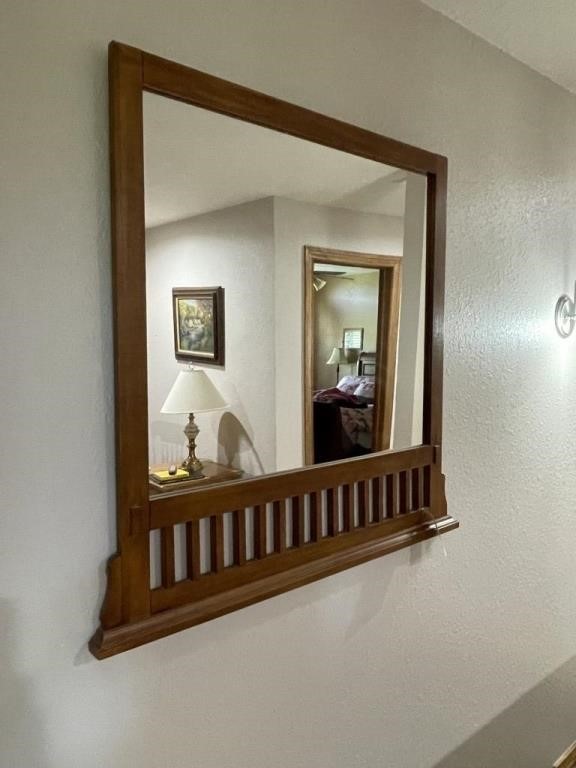 Wood Framed Mirror 42"L x 41"H