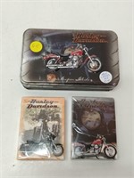 Harley Davidson new cards in tin