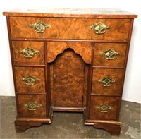 Burled Accent Cabinet with Seven Drawers