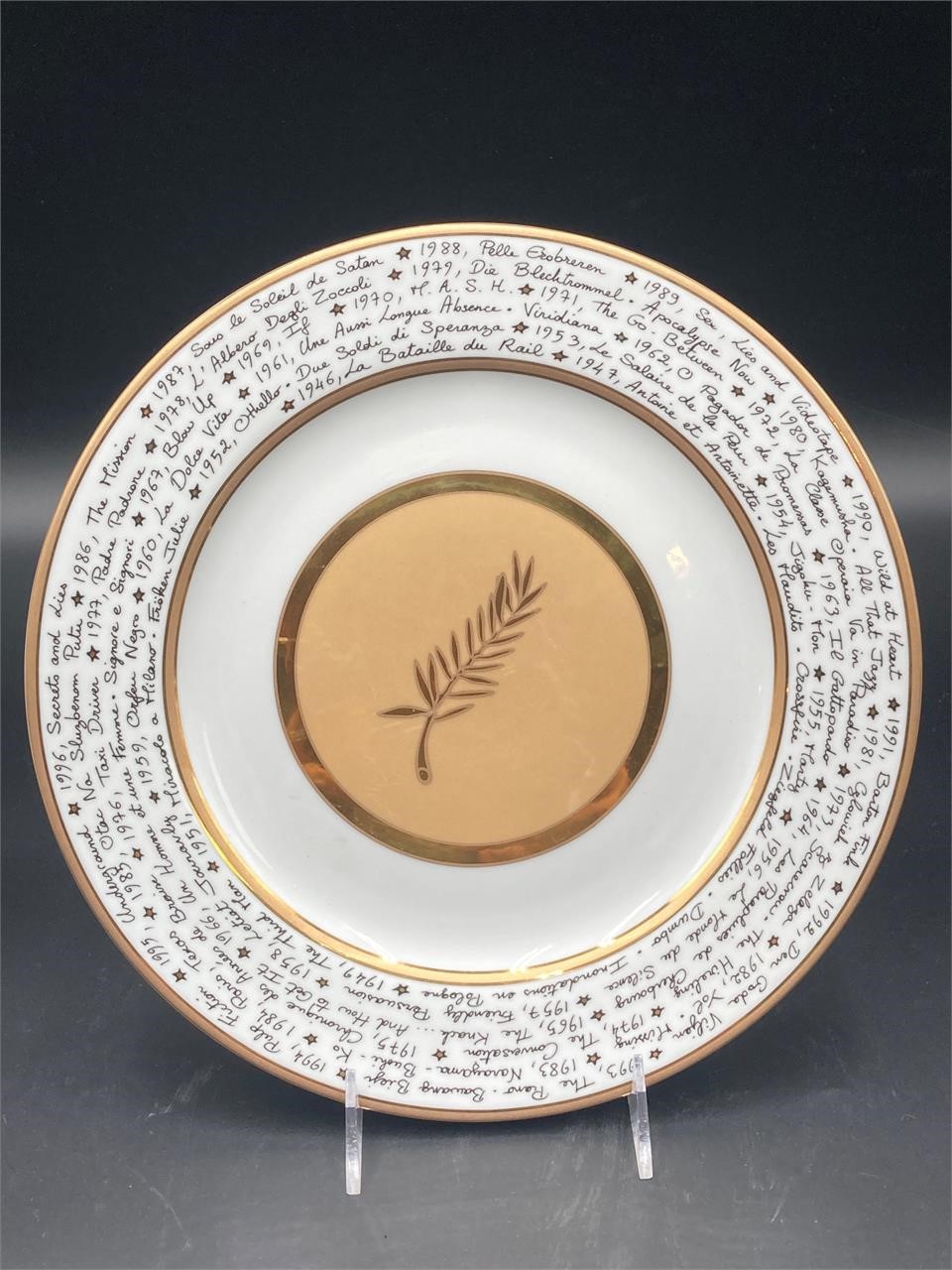 Cannes Film Festival 50th Anniversary Plate