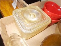 (2) Covered Butter Dishes, Berry Bowls, Rabavi