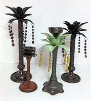 Palm Tree Style Candle Holders