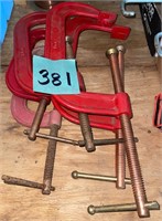 Lot of (5) C-Clamps