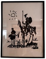 Framed Picasso "Don Quixote" Lithograph