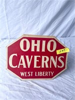 Ohio Caverns Cardboard Sign