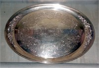 Oval Silver Plate Platter