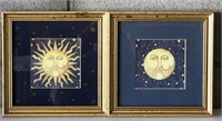 Sun and Moon Framed Art Work