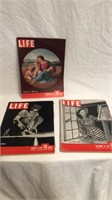 3 life magazines from 1942 and1943