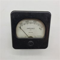 Vintage Weston Amperes AC Meter