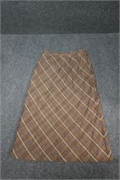 Vintage Sag Harbor Plaid Skirt Size 14