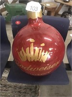 Large Budweiser Ornament Bulb