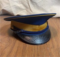 Navy Blue Military Cap Visor