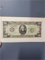 1934 US $20 Notes
