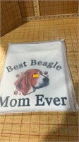 Beagle, book sleeve zippered bag
