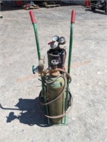 Acetylene Torch Set On Cart