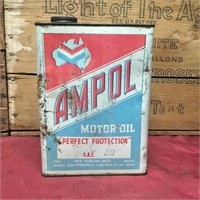 Ampol SAE 20 Chevron Imperial Gallon Tin