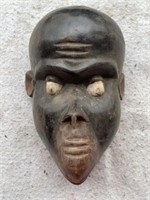 African Wood Carved Tribal Mask