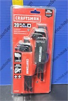 Craftsman 20pc SAE / Metric Hex Key Set
