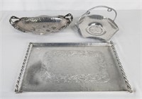 Cromwell Hand Wrought Aluminum Dishes (3)