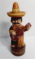 Vintage Tequila Decanter Mexican Mariachi with