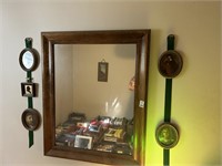 Large Hanging Mirror & Old Pictures