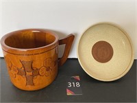 Commemorative Plate & Wood Mug