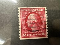 444 2C CARMINE WASHINGTON STAMP