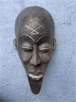 African Wood Carved Tribal Mask