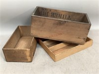 Vintage Wooden Boxes/ Shipping Crates