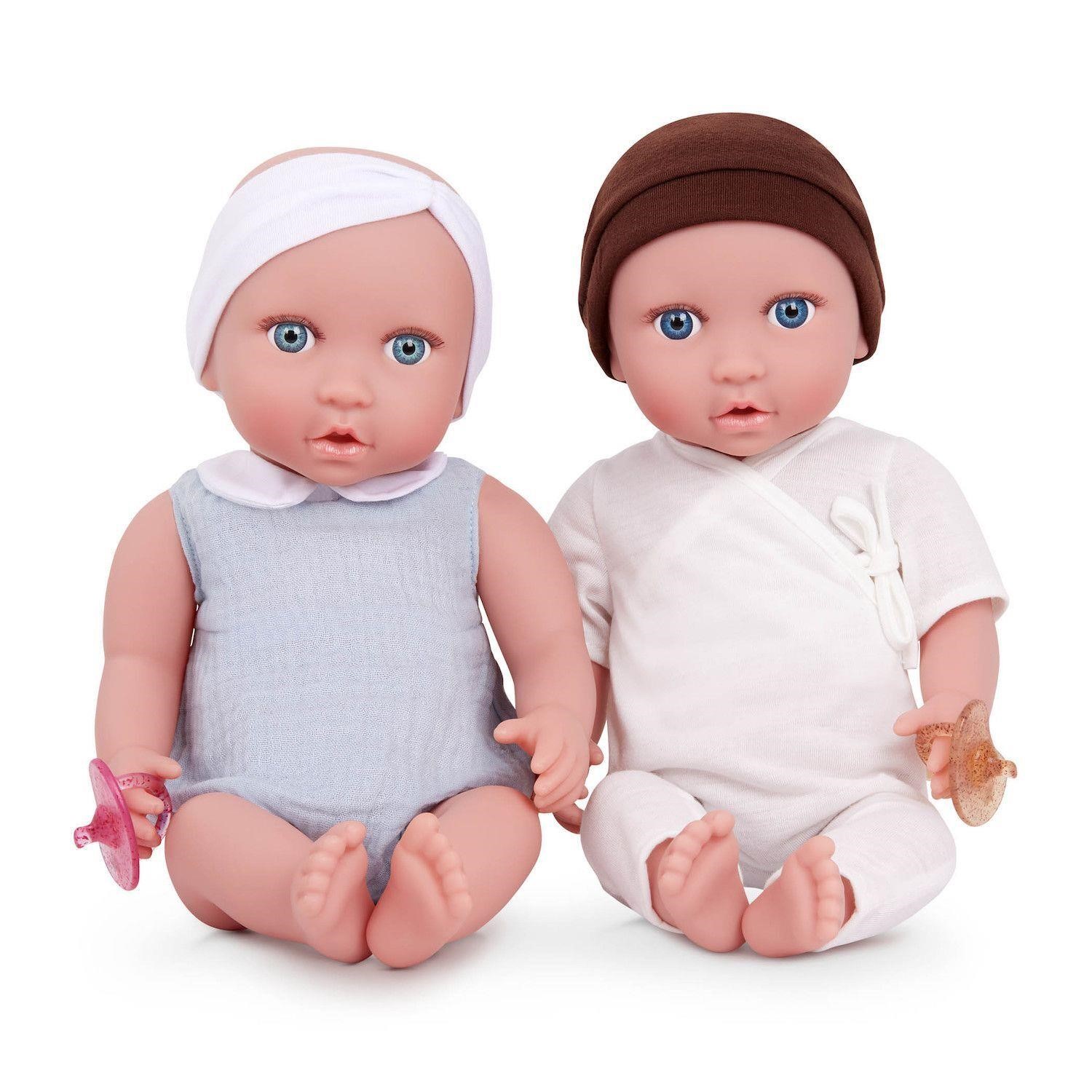 $30  Babi 14&#34 Twin Dolls with Accessories