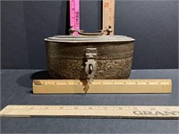 Brass Oval Kerepsake Box