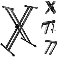 Kadence Keyboard Stand - NK13-3kg Dual (Black)