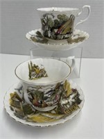 2 Royal Albert tea cups and saucers