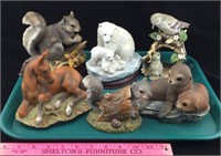 Homco Masterpiece Porcelain Animal Figures