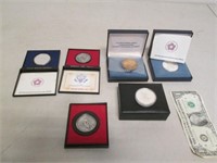 Lot of Collector Commemorative Medals w/ Cases