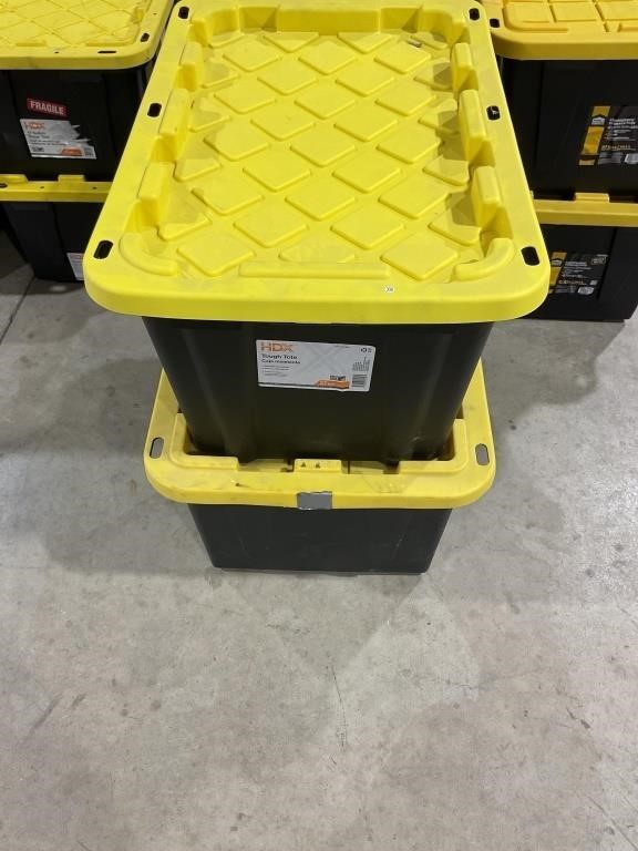 2 27 gal totes