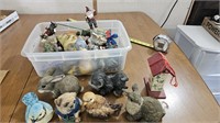 Rabbits, and misc figurines