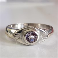 $100 Silver Amethsyt Ring