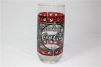 Vintage Coca Cola Tiffany Style Drinking Glass