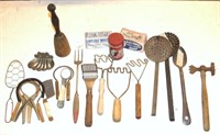 Assorted kitchen collectibles - utensils