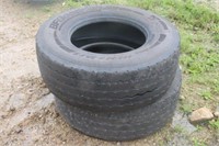 (2) BF Goodrich 385/65R22.5 Tires