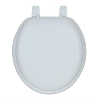 Round Front Toilet Seat In White Pvc Sheet