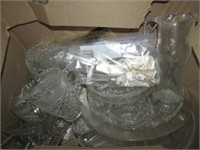 BOX LOT -- GLASSWARE