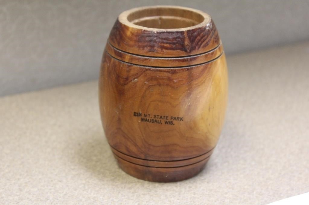 A wooden small barrell