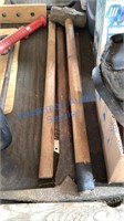 SLEDGE HAMMERS, RAILROAD SPIKE HAMMER, PICK,