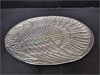 Large Solid Aluminum Turkey Platter