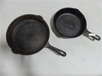 11" & 9" CAST IRONS FRY PANS