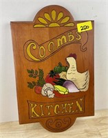 Wood Kitchen Sign